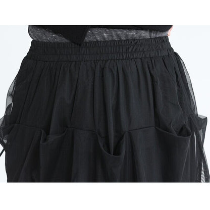 Asymmetry Tulle Skirt【TR3162】