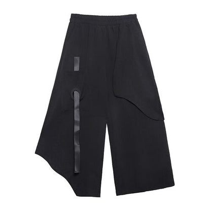 〈Unisex〉Wide Irregular Cropped Pants【TR1351】