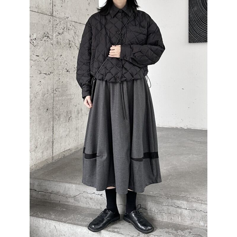 Quilting Polo-Neck Jacket【TR3247】