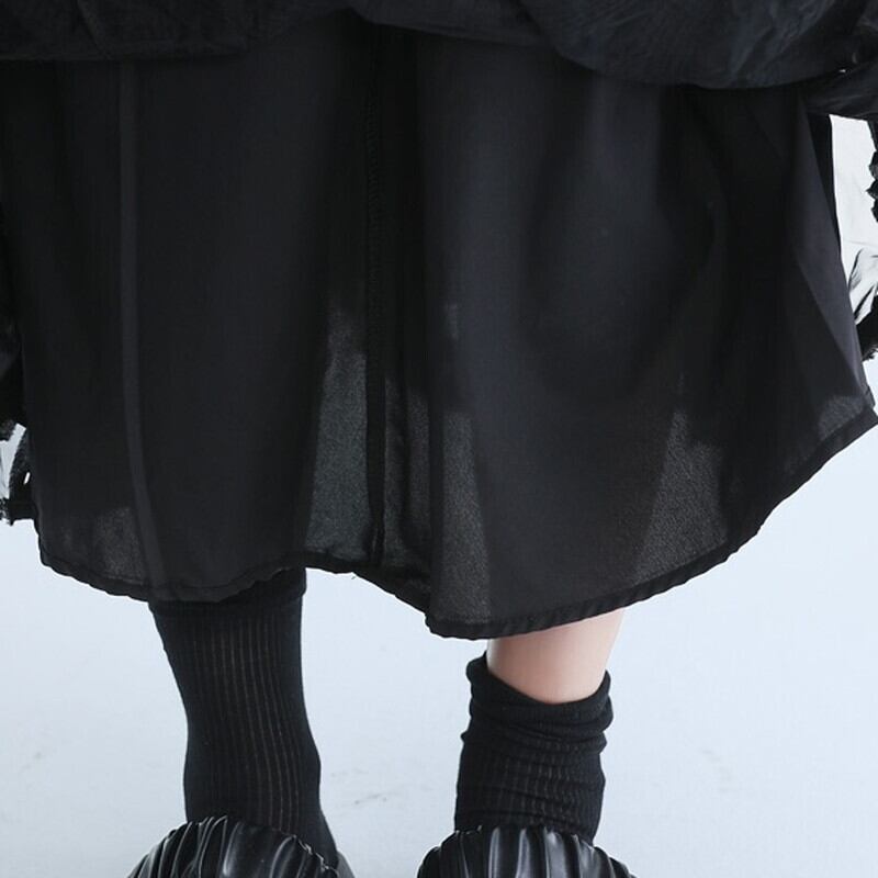 Flower Mesh Skirt【TR3181】
