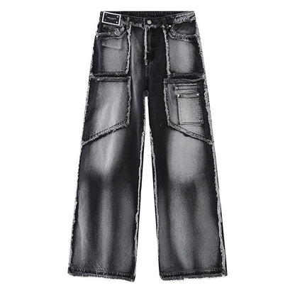Faded Vintage Denim Pants【TR0483】