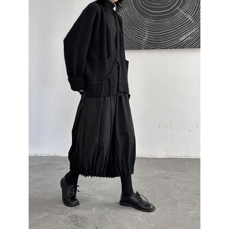 Oversize Big-Pocket Knit Jacket【TR3269】