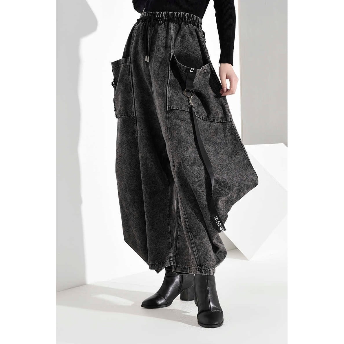 〈Unisex〉Pocket Denim Wide Pants【TR3036】