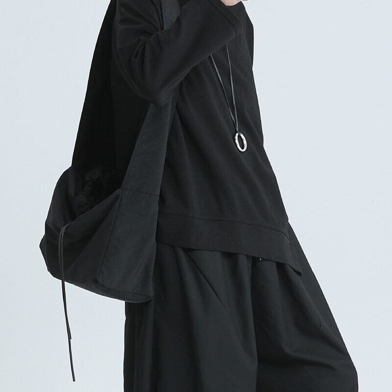 Asymmetry Flare Simple T-Shirt【TR3145】