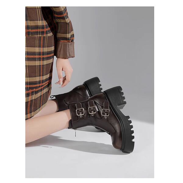 Metal Belt Martin Boots【TR3389】