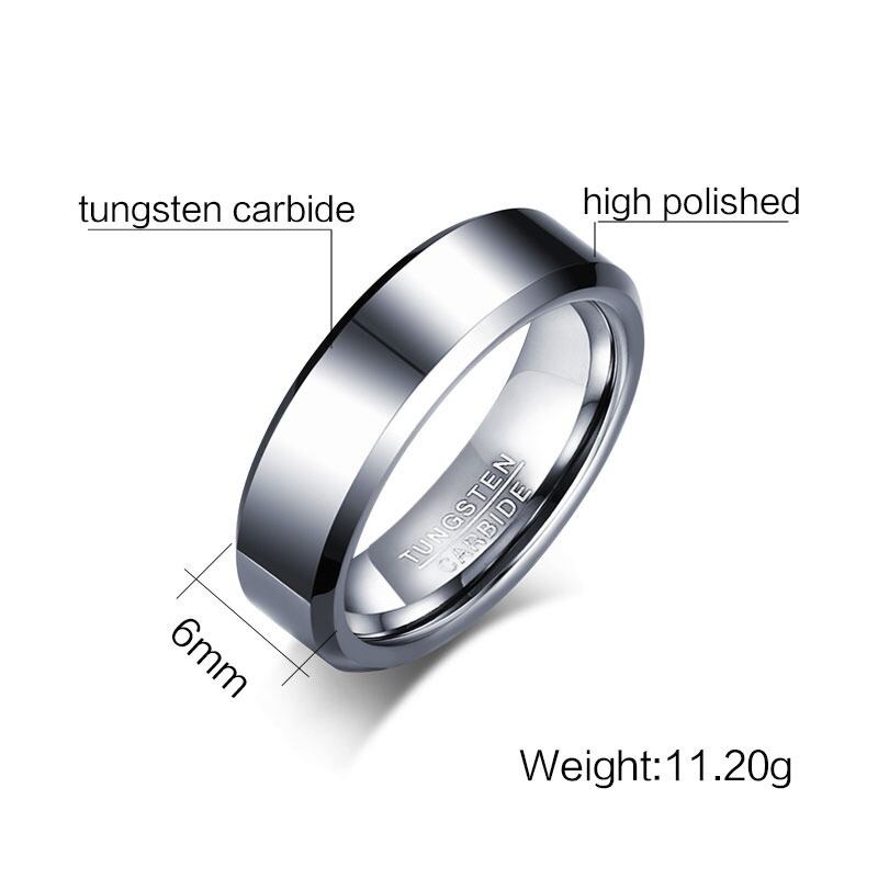 Tungsten Carbide Ring 6mm【TR2762】