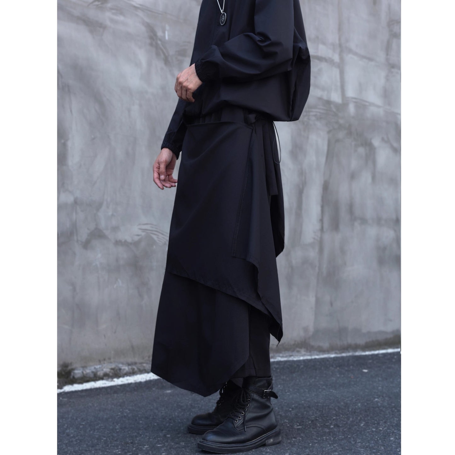 Asymmetrical Long Skirt Pants【TR3305】
