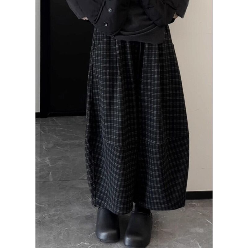 Barrel Plaid Pants【TR3191】