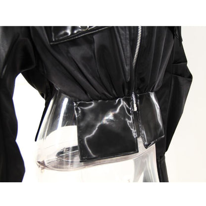 〈Unisex〉High Leather Motorcycle Jacket【TR1228】