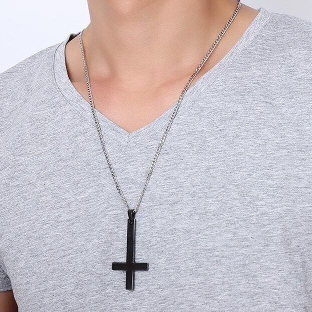 Stainless cross choker necklace【TR2770】