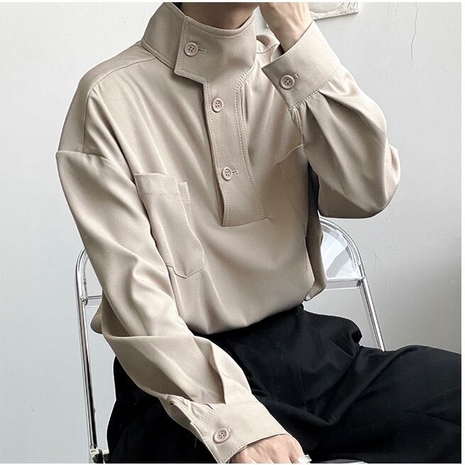 Chic Design High Neck Shirt【TR2484】