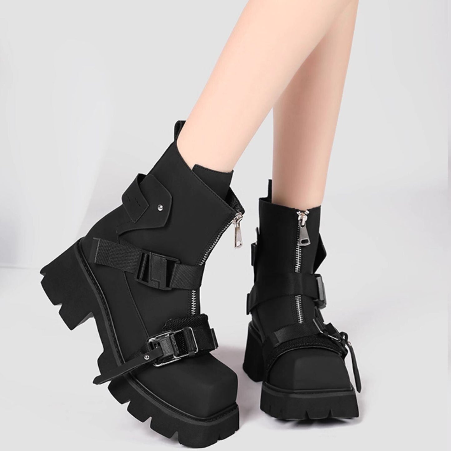 Punk-Rock Short Boots【TR3379】