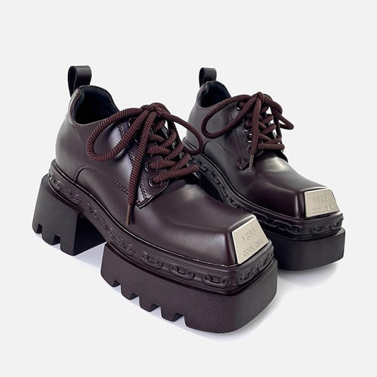 Retro Style Derby Shoes【TR3407】