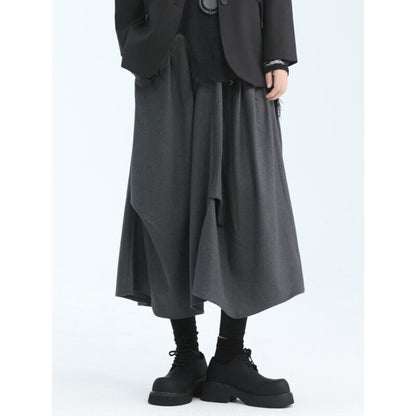 Asymmety Drape Retro Skirt【TR3177】