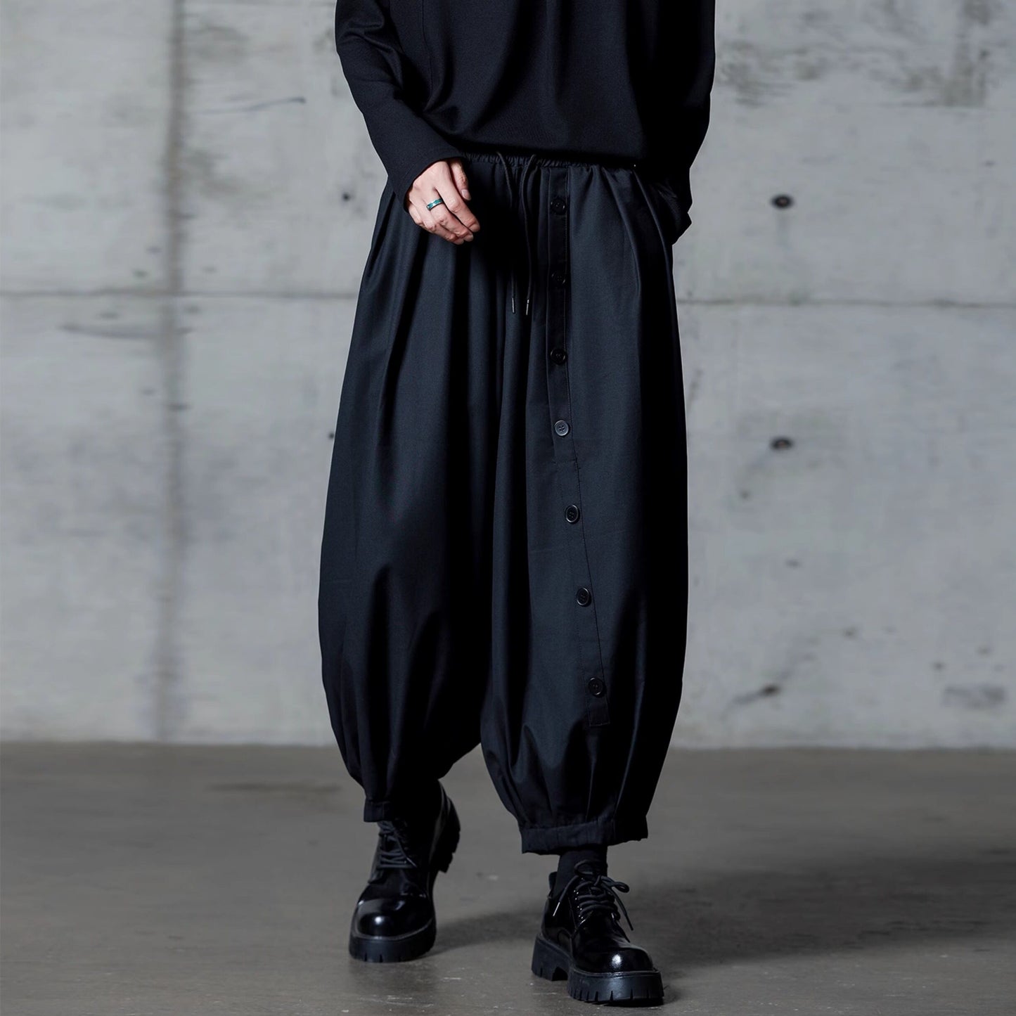 Gathered Balloon Cropped Pants【TR3310】
