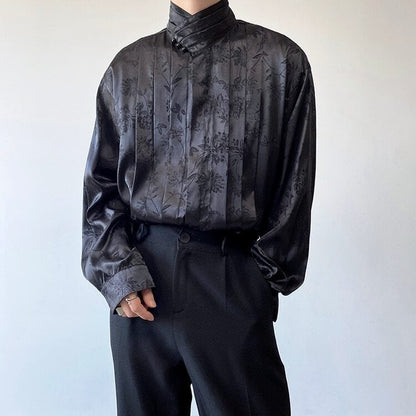 Glossy Flower Slice Shirt【TR3070】