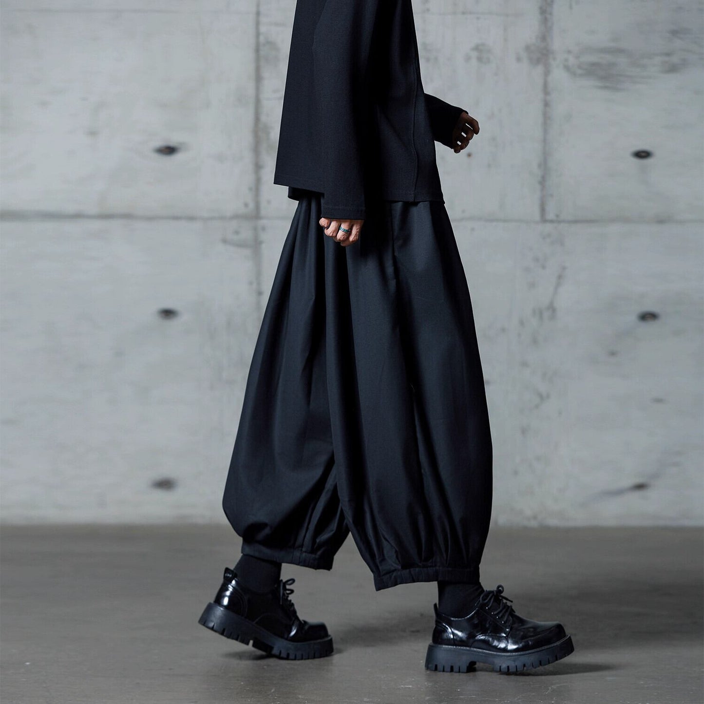 Gathered Balloon Cropped Pants【TR3310】