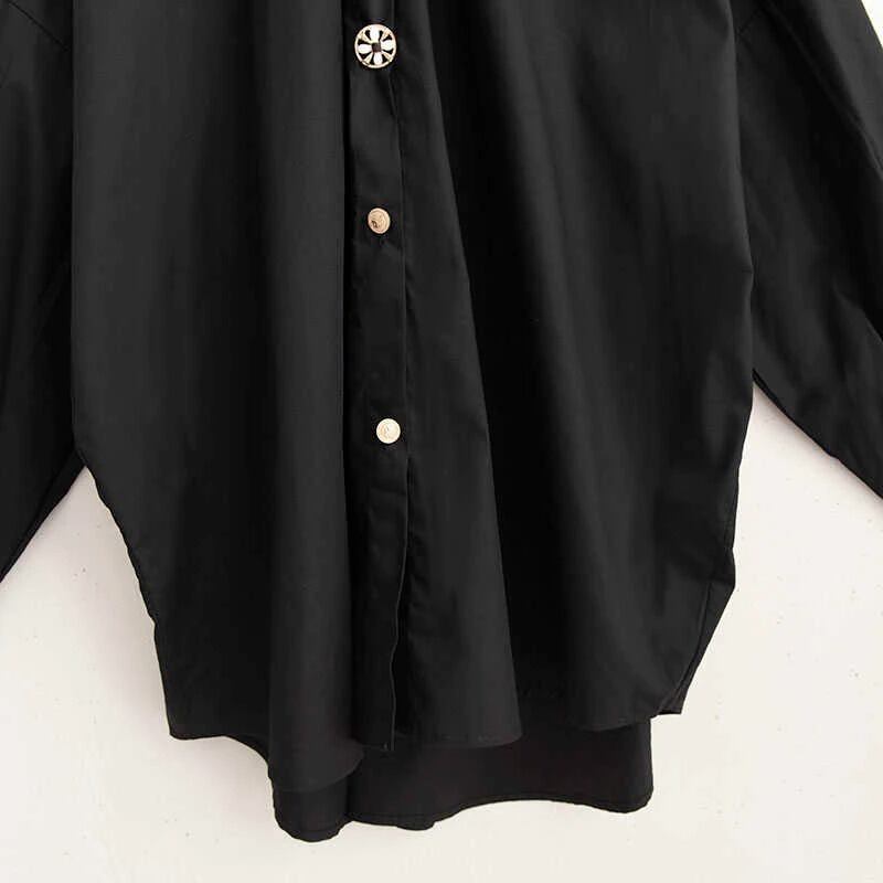 〈Unisex〉Decorative Stand Collar Blouse Shirt【TR1231】