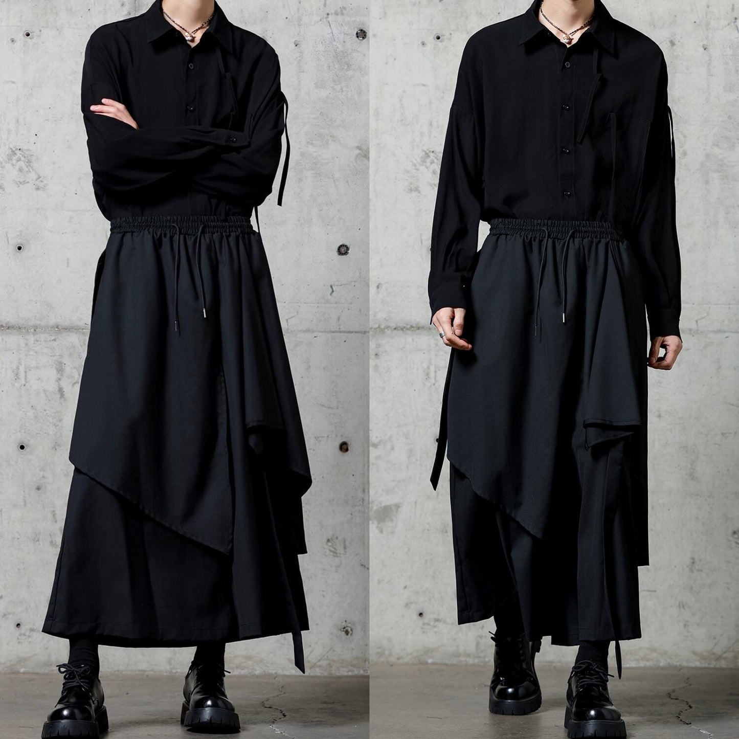 Multi-layer Design Skirt Pants【TR3301】