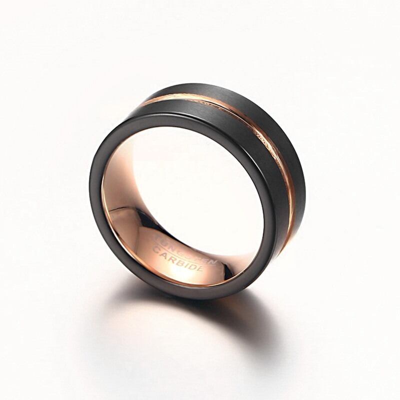 Stainless Sophisticated Ring 8mm【TR2761】