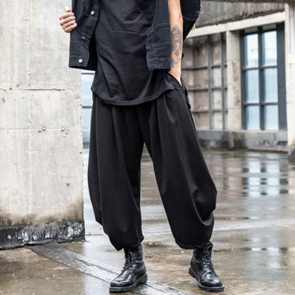 Gathered Hem Cropped Pants【TR3309】