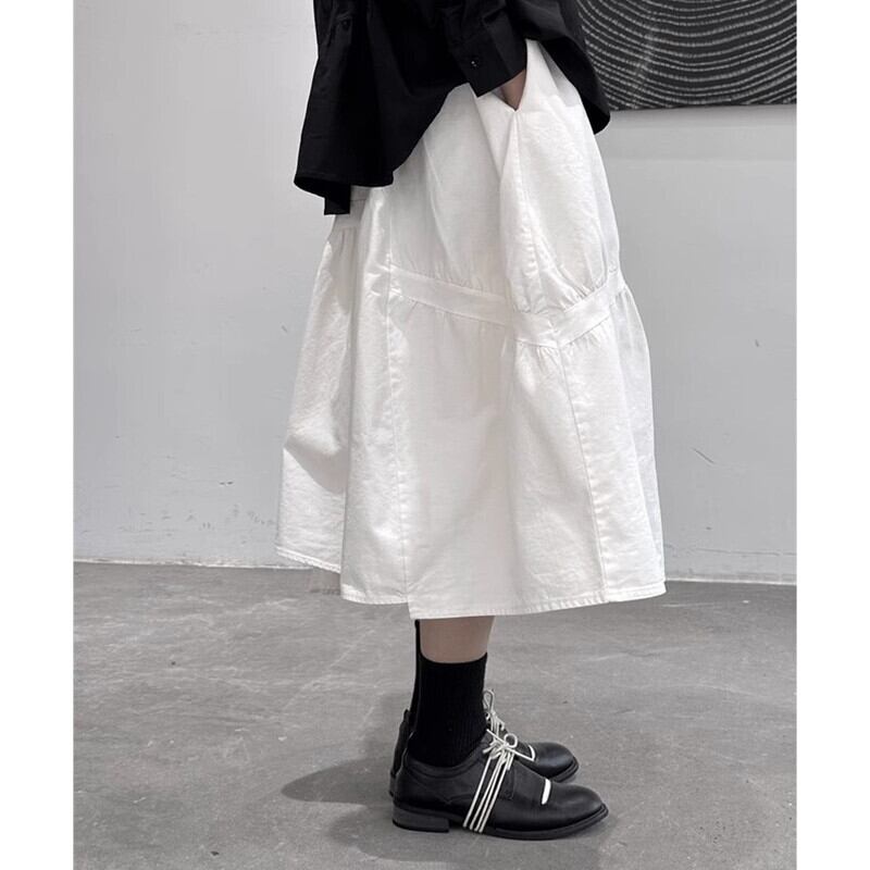 Asymmetry Gather Skirt【TR3163】