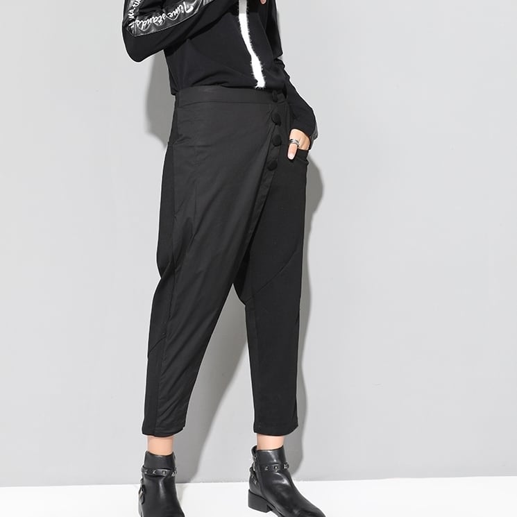 〈Unisex〉Casual Irregular Cropped Pants【TR1371】