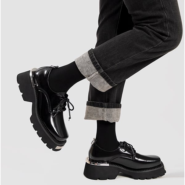 Square Toe Derby Shoes【TR3392】