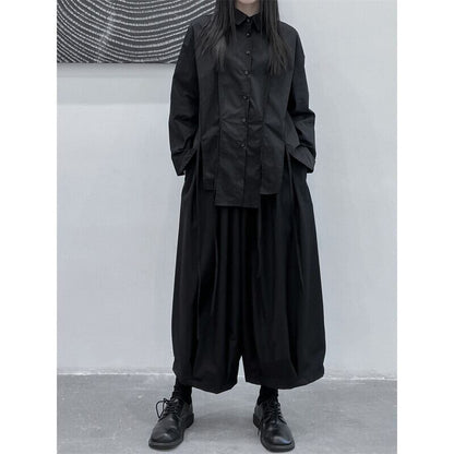 Hem-Slit Nichi Collared Shirt【TR3107】