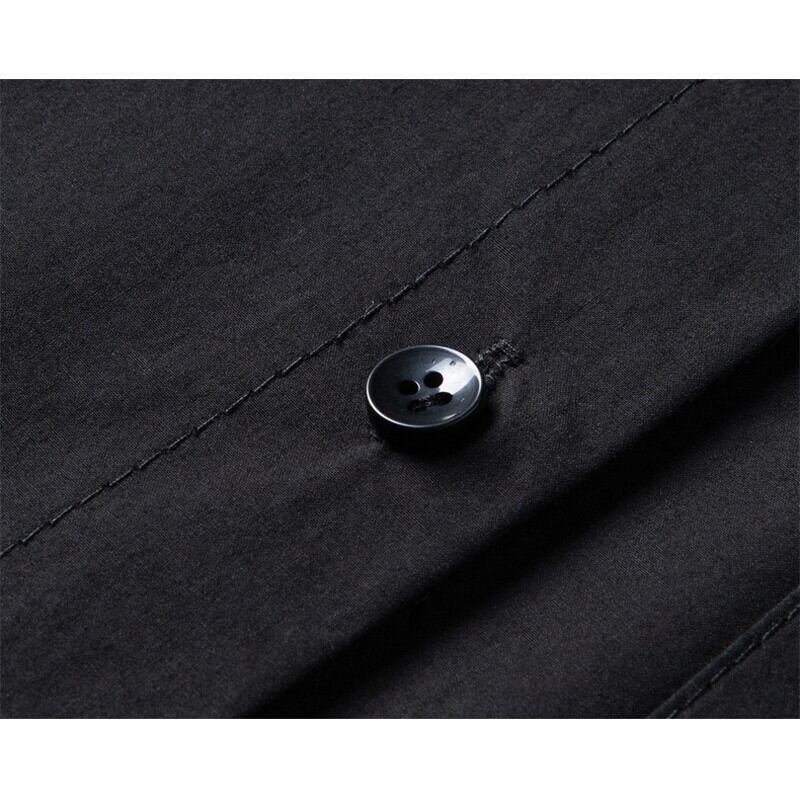 Band-Collar Tie Collared Shirt【TR3123】