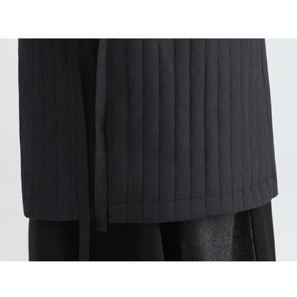 Long V-Neck Pleats Jacket【TR3260】