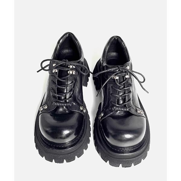 Pleated Metallic Casual Shoes【TR3408】