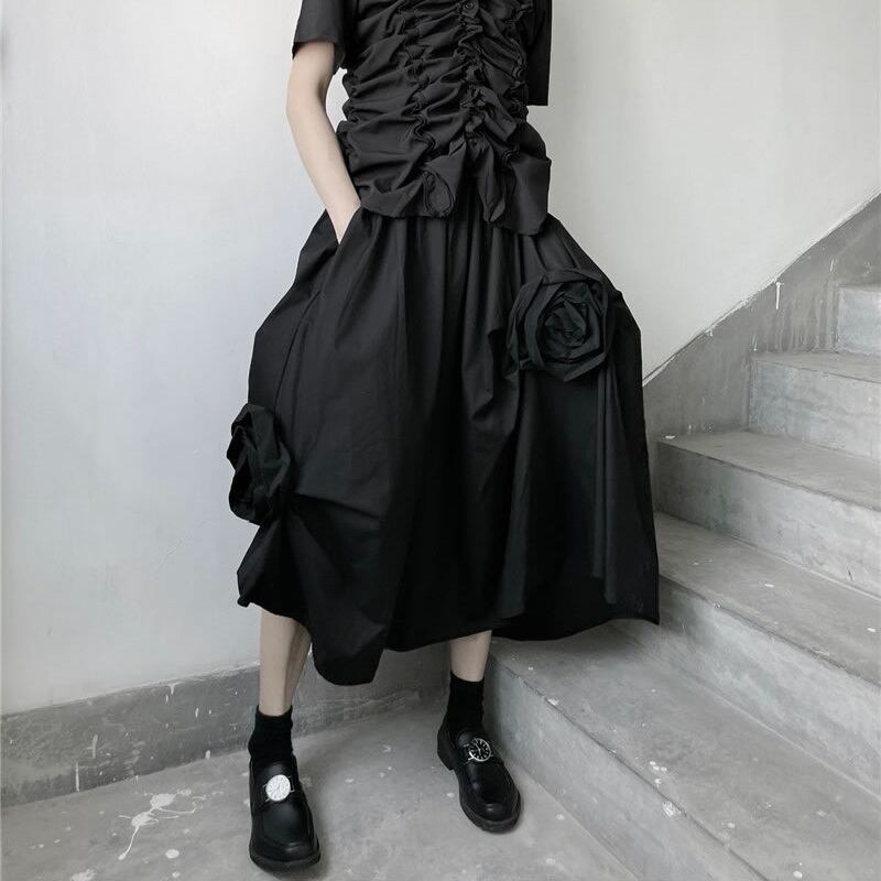 Rose Three-dimensional Volume Skirt【TR1458】
