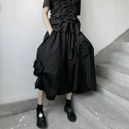 Rose Three-dimensional Volume Skirt【TR1458】