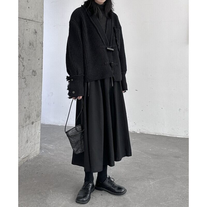 Damage Knit Short Jacket【TR3270】