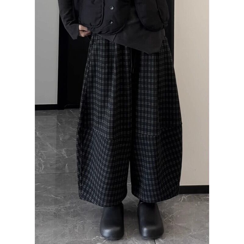 Barrel Plaid Pants【TR3191】