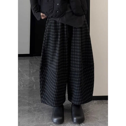 Barrel Plaid Pants【TR3191】