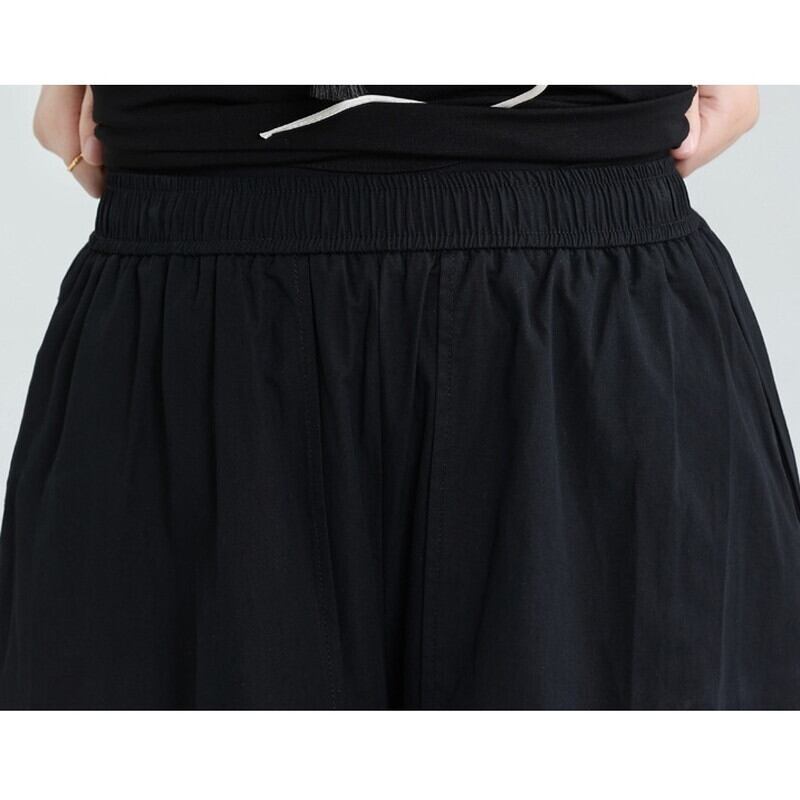 Wide Cropped Layered Pants【TR3221】