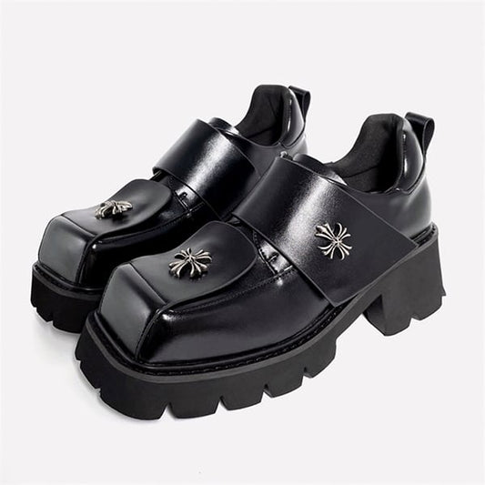 Metallic Cross Pattern Shoes【TR3404】