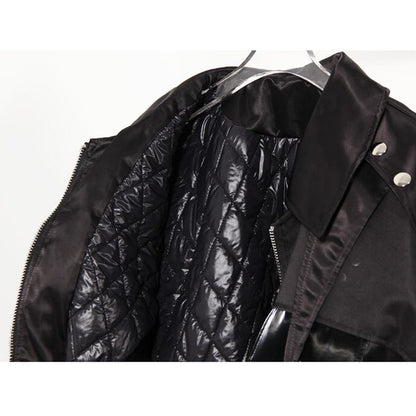 〈Unisex〉High Leather Motorcycle Jacket【TR1228】