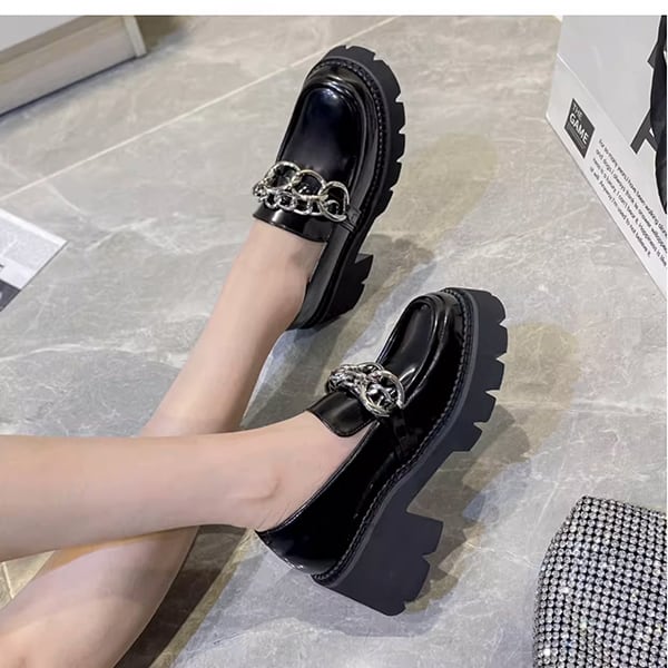Slip-on Chain Chunky Shoes【TR3398】