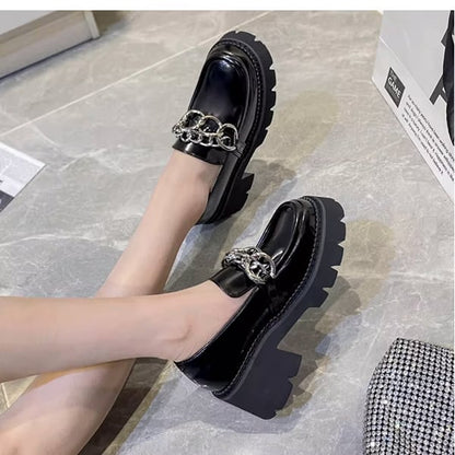 Slip-on Chain Chunky Shoes【TR3398】
