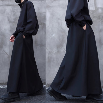 Elastic Waist Hakama Wide Pants【TR3279】