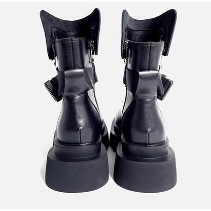 Square toe Combat Boots【TR3384】