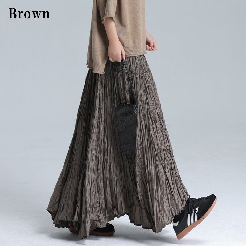 Crinkle Flare Skirt【TR3183】