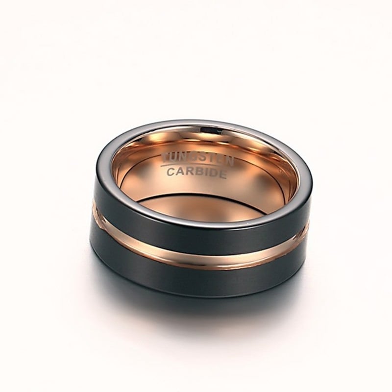 Stainless Sophisticated Ring 8mm【TR2761】