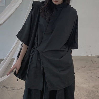 Loose Irregular Collared Shirt【TR3108】