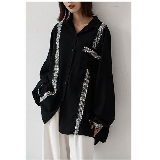 〈Unisex〉Irregular Loose Shirt【TR3035】