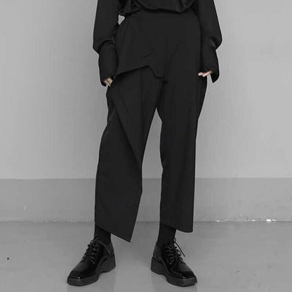 〈Unisex〉Loose Cropped Apron Pants【TR1310】