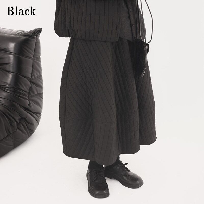 Quilting Crumply Skirt【TR3158】